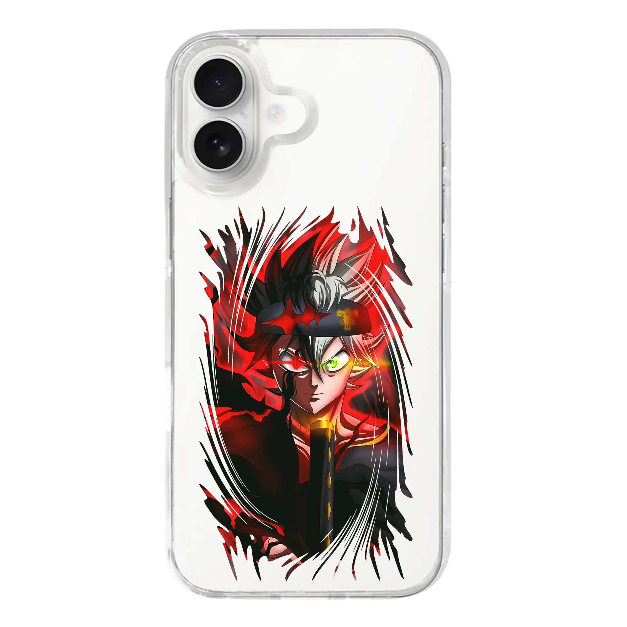 ブラッククローバー グッズ アスタ - iPhone 17シリーズ 透明スマホケース – 薄型・耐衝撃・精密フィット保護カバー